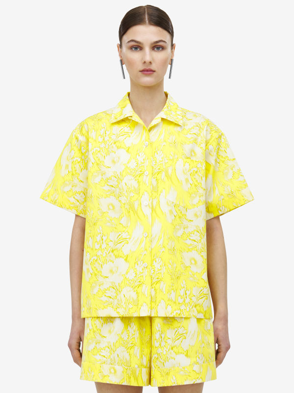 ALEXANDER MCQUEEN - Warped Floral Hawaiian Shirt - Item 839724QCAML7083